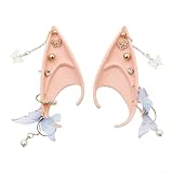 Orejas Elfas de Látex para suave con Adorno Mariposa Orejas