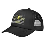 Oudrspo Spina Bífida Concientización Gorra De Béisbol Ajustable Casual Malla Sombreros Lengua De Pato Sombrero para Hombres Mujeres93 Negro