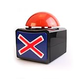 BEAN LIEVE Game Buzzer Answer Button - Game Show Buzzer con luz y Sonido de Alarma Trivia Quiz Got Talent Buzzer, Quiz Buzzers para niños en el Aula, botón de zumbador Rojo para Family Feud Game