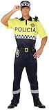 FIESTAS GUIRCA | Disfraz de Policía Local Adulto (46-48/S) - Camisa, Cinturón, Gorra y Pantalón - Uniforme de Policía para Halloween, Carnaval y Fiestas de Disfraces - Ideal para Hombres