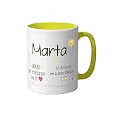 AR Regalos Taza Personalizada para Profesora Gracias por Enseñarnos con el Corazón - Regalo Original para Profesoras y Maestras