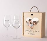 NANNUK | Copas De Vino Personalizadas De Cristal | Regalos Originales Para Mujer Y Hombre | Copas De Vino Tinto Grabadas | Regalo Dia de La Madre | Regalos Aniversario Pareja | Regalos Personalizados