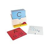 Janod - Essentiel - Aprender a Escribir - Juego Educativo de Madera para Niños Pequeños - Aprender Las Letras y a Leer - Pintura al Agua - A Partir de 3 Años, J05074