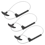 3 piezas Cazador de Ganado para Cerdos de Acero Inoxidable con ajuste | 44x10x2cm, Plástico y Alambre, Manejo en Granja, para Veterinarios y Personal de Establo