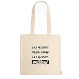 QCM Productos Personalizados Bolsa De Algodón | La Mujeres Ya No Lloran, Las Mujeres Facturan | Impresión Directa (DTG) | Tote Bag 240G/M²