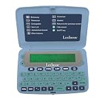 LEXiBOOK D650EN El Diccionario inglés, definiciones, tesauro, gramática, Corrector ortográfico fonético, con batería, Azul/Gris