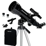 Celestron 21035 Travel Scope 70 Portable Refractor Telescope Kit with Backpack, Black