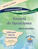 Temario de Oposiciones. Parte Específica: Técnico Superior en Educación Infantil y/o Técnico Especialista en Jardín de Infancia (Biblioteca AMEI-WAECE)