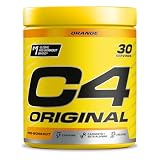 C4 Original - Suplemento en polvo para preentrenamiento - Naranja | Bebida energética para antes de entrenar | 150 mg de cafeína + beta alanina + monohidrato de creatina | 30 raciones