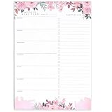 52 Páginas Planificador de comidas | Planificador Comidas Semanal y Lista de la Compra, Meal Planning Pad for a Healthy Diet, Weight Loss