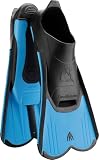 Cressi Light Short Fins Aletas Cortas de Entrenamiento y Natación, Unisex-Youth, Azul, Talla 37-38