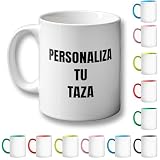 OOPS Taza mug personalizada con foto y/o texto | 100% Personalizable | 1, 2, 3 o 4 fotos | Regalo para Bodas, Cumpleaños, San Valentín y Recuerdos (Taza, 330ml)