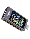UT01C POROMETISTO Multímetro y Comprobador USB C | Voltímetro, amperímetro, vatímetro digital, capacidad 3.3V-30V/12A, bidireccional, curvas, prueba protocolos