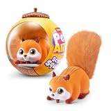 Pets Alive Scurry'n Squirrel (Orange) de ZURU – Mascota Robótica Interactiva, Ardilla Que se Mueve con Movimientos y Sonidos Realistas, 3+ Años