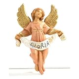 Holyart Belén Fontanini: Ángel Gloria Rosado 6,5 cm Fontanini