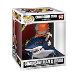 Funko POP! Rides Deluxe: Chainsaw Man - Reze and Beam | Merchandising Oficial - Figura de Vinilo Coleccionable para Decoración - Regalo Friki de Cumpleaños