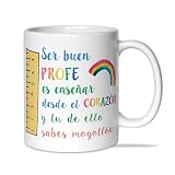 LINFORMAL Taza Profesora Fin de Curso 350 ml | Regalos para profesoras Originales | Detalle para Maestra | Seño o Tutor/a | Regalo Agradecimiento Profesores | Ser buen profe |