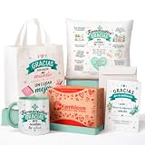 Kembilove Regalos Farmacéutica Originales, Detalle Graduación Farmacia | El pack incluye: taza, cojín, bolsa reutilizable y tarjeta con sobre, en caja de regalo. Gracias por su consejo.
