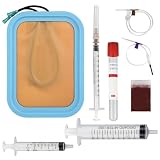 YYTECH Kit de entrenamiento de inyección con silicona médica, juego de 4 unidades, kit de entrenamiento IV portátil para estudiantes de medicina y enfermeras