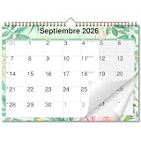 Calendario de Pared A3 2026-2027, desde Sept. 2026, Letra Grande Español