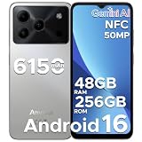 Note56 Plus Andriod 16 Telefono Movil, 48GB+256GB/2TB Smartphone Octa Core 6.56' HD+ 90Hz Móvil, Batería 6150mAh, 50MP+8MP, Teléfono Móvil 8.5mm, Dual SIM 4G/ GPS/NFC/Huella Dactilar/Face ID