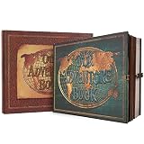 Álbum de Fotos Para Personalizar,Nuestro Libro de Aventuras,Libros de Fotos Hechos a Mano,Tamaño Grande,con 180 Páginas, álbum de Recortes Para Bodas Familiares,Color Verde
