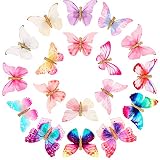 Boao 8 Piezas Pinzas de Pelo de Mariposapara Mujeres, Brillantes | Hebillas de Purpurina con Diseño de Mariposa, Broches Decorativos para Cabello, Accesorios Brillantes para Peinado