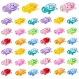 NHPY 40 Piezas Mini Tortugas Luminosas de Resina, Mini Tortugas de Resina, Pequeñas Tortugas, Mini Figuritas, DIY, Para Decoración de Jardín, Paisaje (Multicolor)