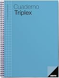 ADDITIO - Cuaderno Tríplex para el profesorado Planificación mensual y semanal Evaluación Tutoría Reuniones Tamaño 22,5 x 31 cm Español Azul