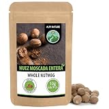 Alpi Nature Nuez Moscada Entera 10 pzas., Nuez Moscada para Hornear, Vino Caliente y Ponche de Huevo