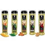 Shunga Erotic Art Organica Luscious Mango - Aceite de masaje (240 ml), color naranja