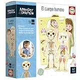 Educa - Yo aprendo el Cuerpo Humano | Aprender es Divertido | Juguete Educativo niños 4 5 años | Aprenderán Las Distintas Partes del Cuerpo con una Silueta de niño o niña (18701)