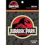 Calcomanía con logotipo de Jurassic Park, calcomanía grande de vinilo impermeable de 6.7 pulgadas para coche, camión, laptop, calcomanías de Jurassic World