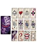 FIESTAS GUIRCA, S.L. Juego de 12 Cartas de Joker Malvado 11 x 20 cm