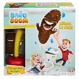 Mattel Games Flushin' Frenzy/Atrapa la caca, +5 años, 2-4 jugadores | La base del váter lanza caca para una diversión absurda en fiestas y noches de juego en familia, FWW30