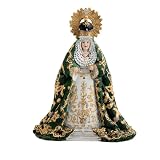 DRW Figura Virgen de la Macarena Resina Pintada a Mano 25 cm