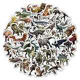 Pegatinas de Jurásico Dinosaurios 50 Piezas, Vinilo Stickers para Infantiles Adolescentes, Impermeables Pegatinas para Bicicleta Skate Monopatín Snowboard Portátil
