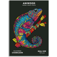 Puzzle Aniwood Camaleón.