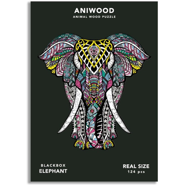 Puzzle Aniwood Elefante.