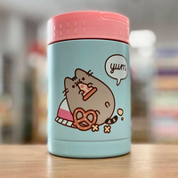 Tupper Termo Portátil para Comida de Acero Inoxidable - Gato Pusheen Glotón - 500ml