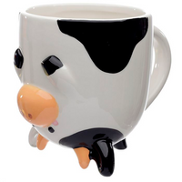 Tazón de Cerámica 3D con Forma - Vaca del Revés Animales Adorables Adoramals